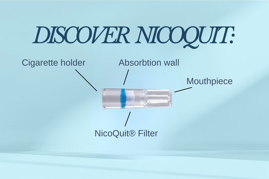 NicoQuit® Filters - Stressvrij Stoppen In 2-4 Weken | Filtert Teer & Nicotine | 60 stuks